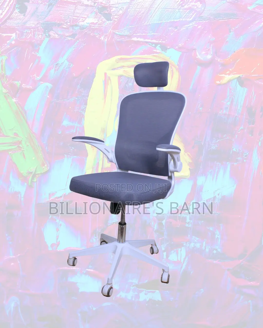 White Ergonomic Office Chair | Breathable Lumbar Support