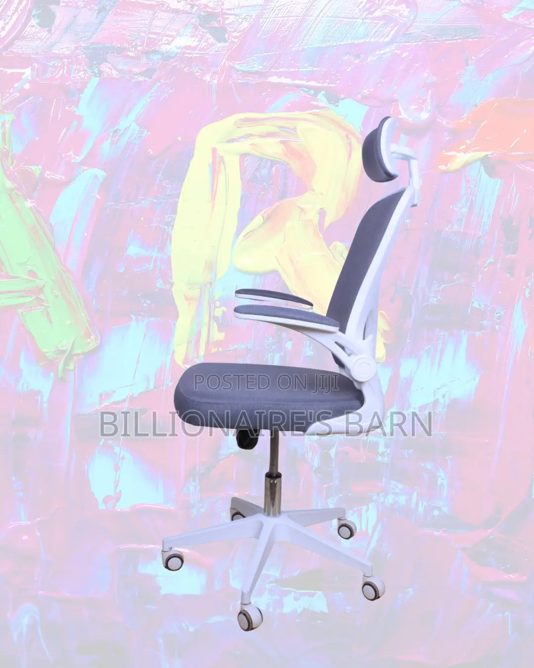 White Ergonomic Office Chair | Breathable Lumbar Support