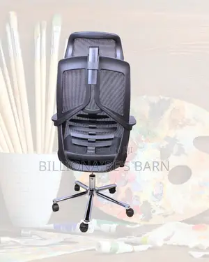 Quiet-Roll High Back Mesh Office Chair | Steel Frame