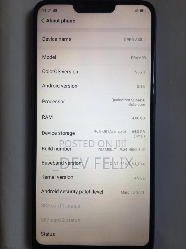Oppo A5 64 GB Black - thumbnail 2