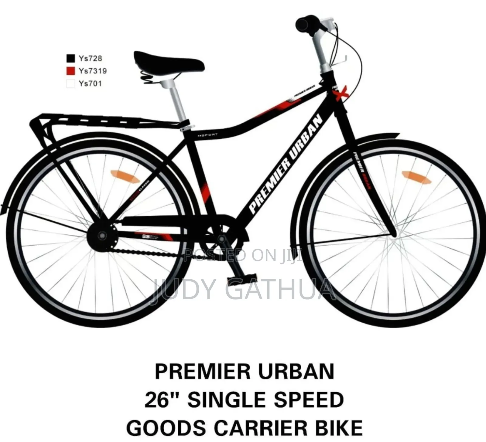 Bike Single Speed With Back Seat