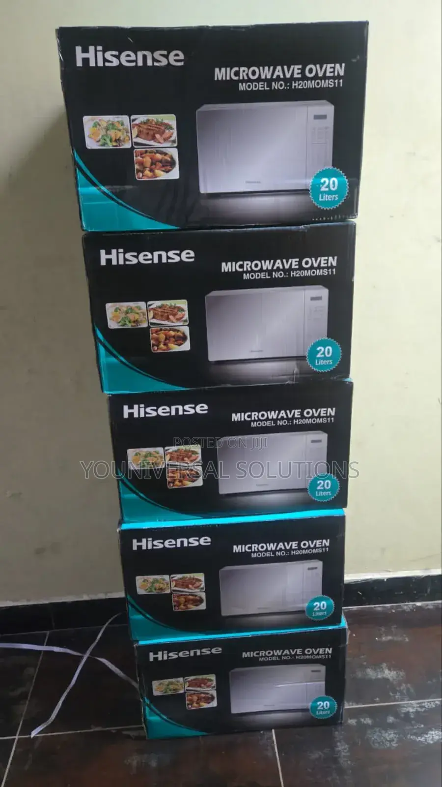 Hisense Silver Digital Microwave