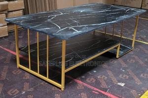 Executive Black Marble Coffee Table -Suitable for Living Rooms - thumbnail 2