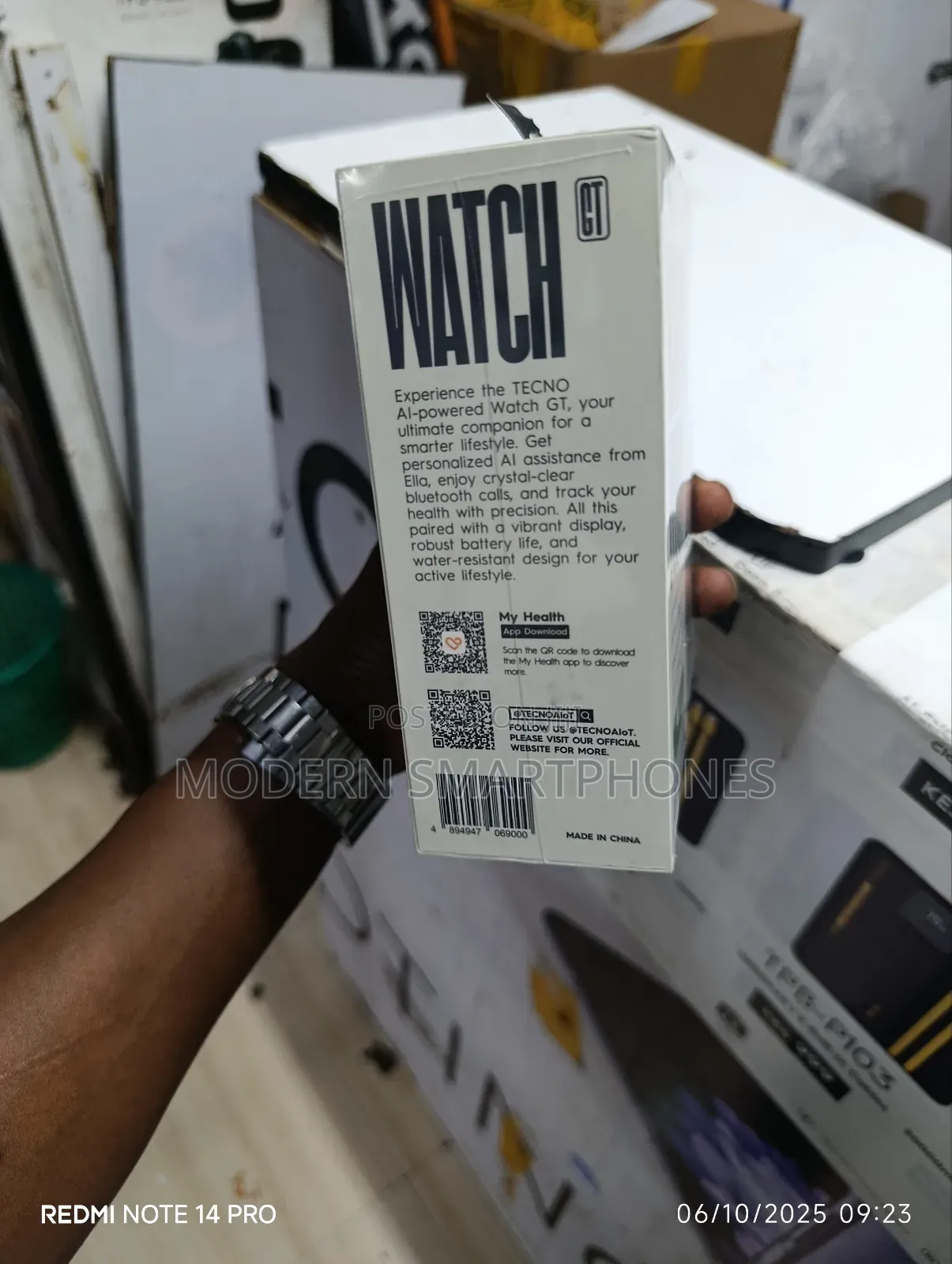 New Tecno Watch Gt With 2 Straps