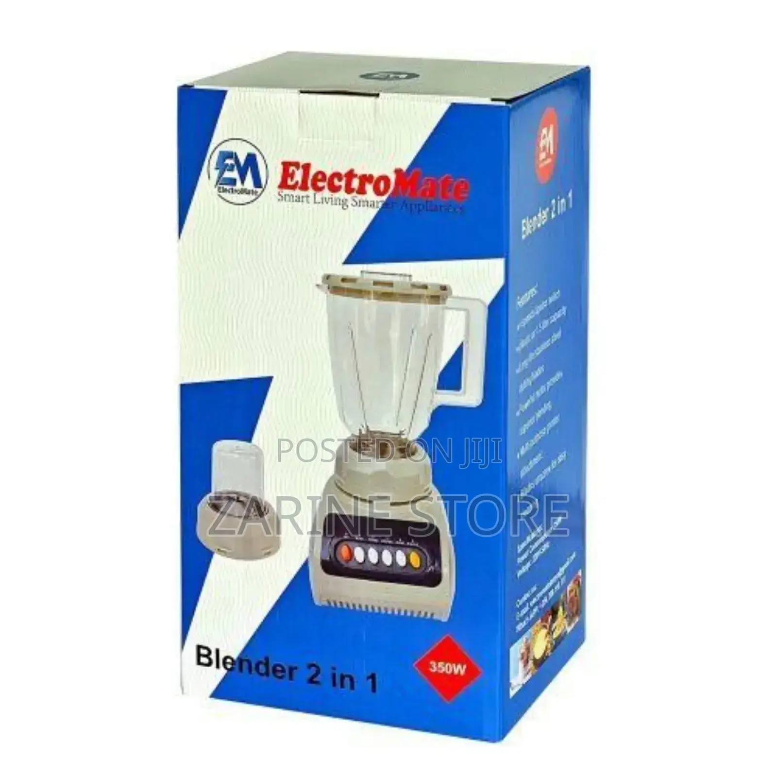 Electromate Electric Juice Blender 2 in 1 With 4 Speed 1.5 Litres