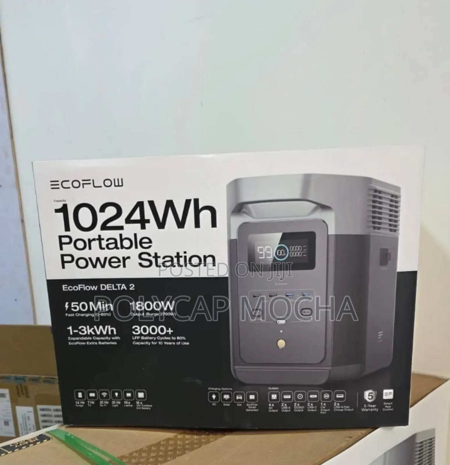 Ecoflow Delta 2 – Portable Power Station (1800w, 1024wh) – Zmr330-Uk