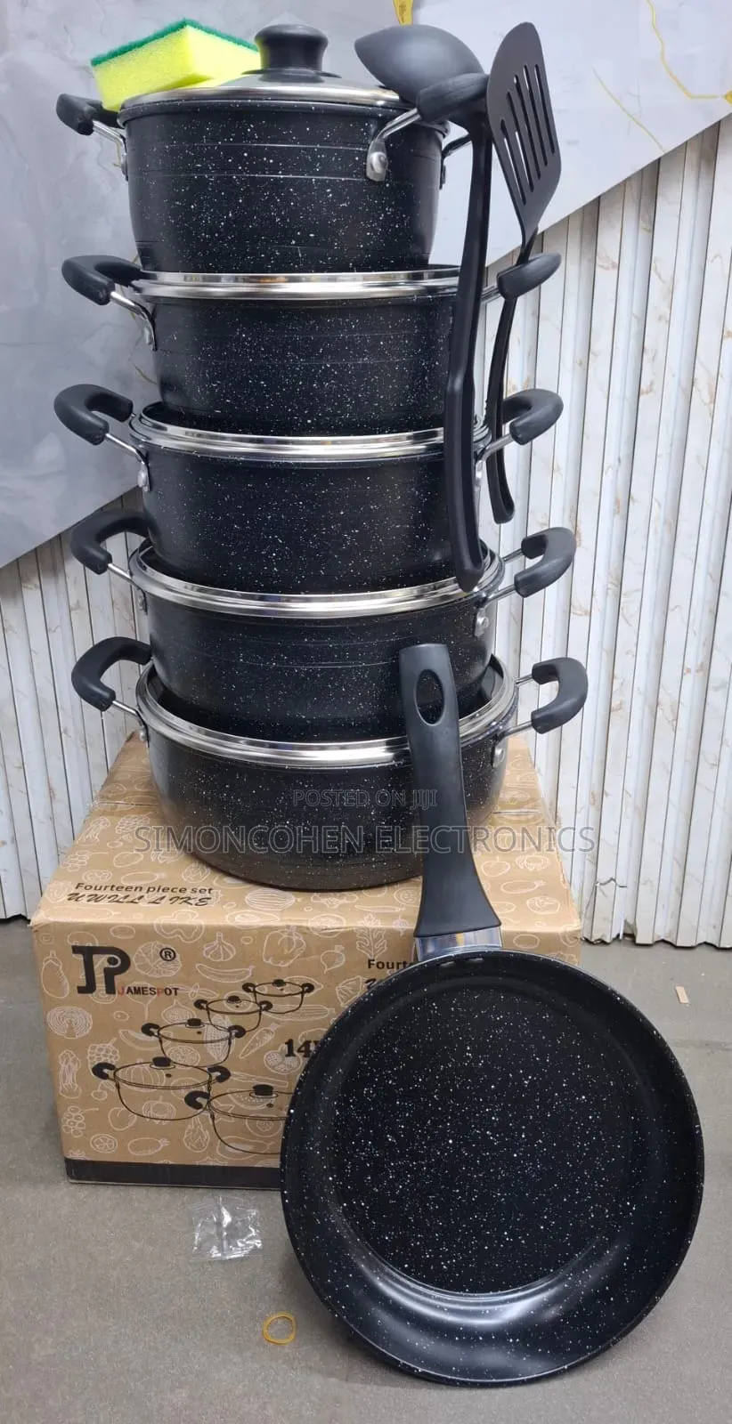 14pcs Jp Cookware Set With Frying Pan