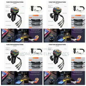 3 In 1 Car Usb Charger