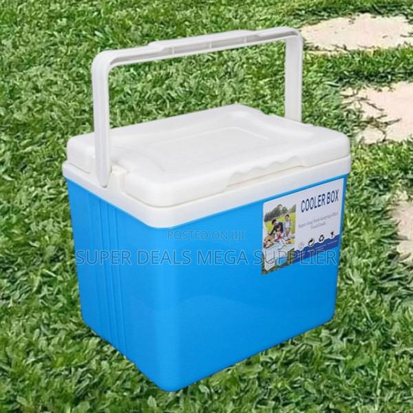 Travel Friendly Cooler Box With Strong Handle and Insulated Interior