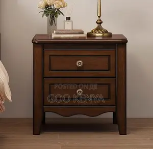 Home Cabinet; Multi-Drawer Wooden Bedroom Nightstand Cabinet