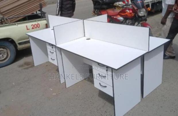 Office Workstation Office Four Way Work Station - main view