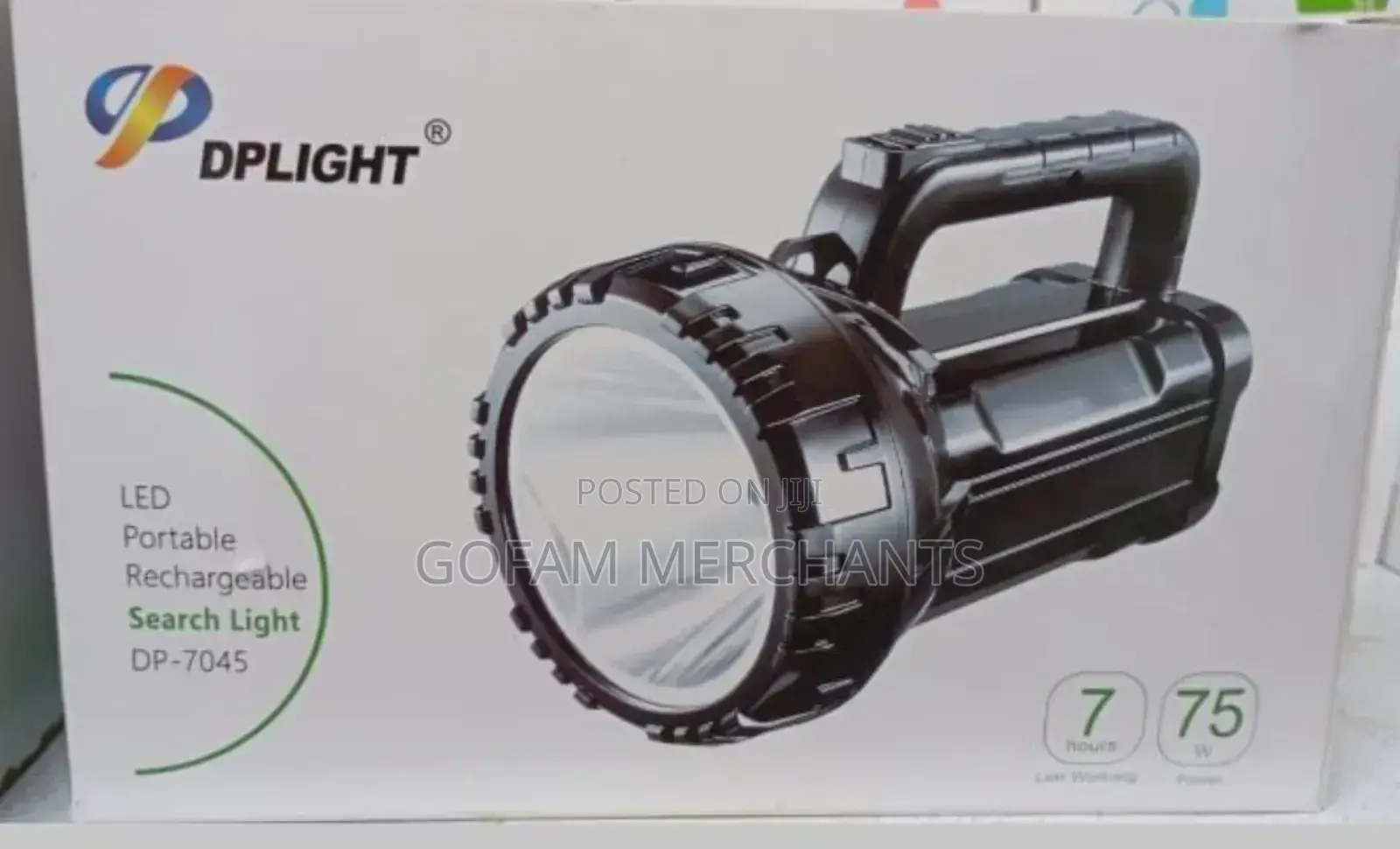 Rechargeable Searchlight Torch 75w