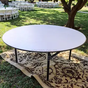 Home Outdoor Table; 1.8m Industrial Style MDF Folding Outdoor Table