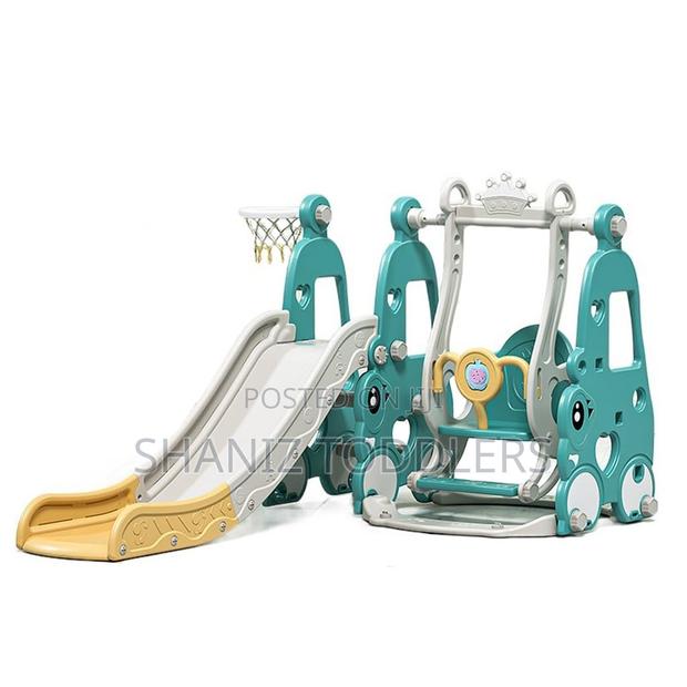 Compact Slide Swing Frame – Safe Play at Home - thumbnail 2