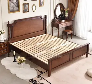 Home Bed; King Size Wood Mahogany Single Bed