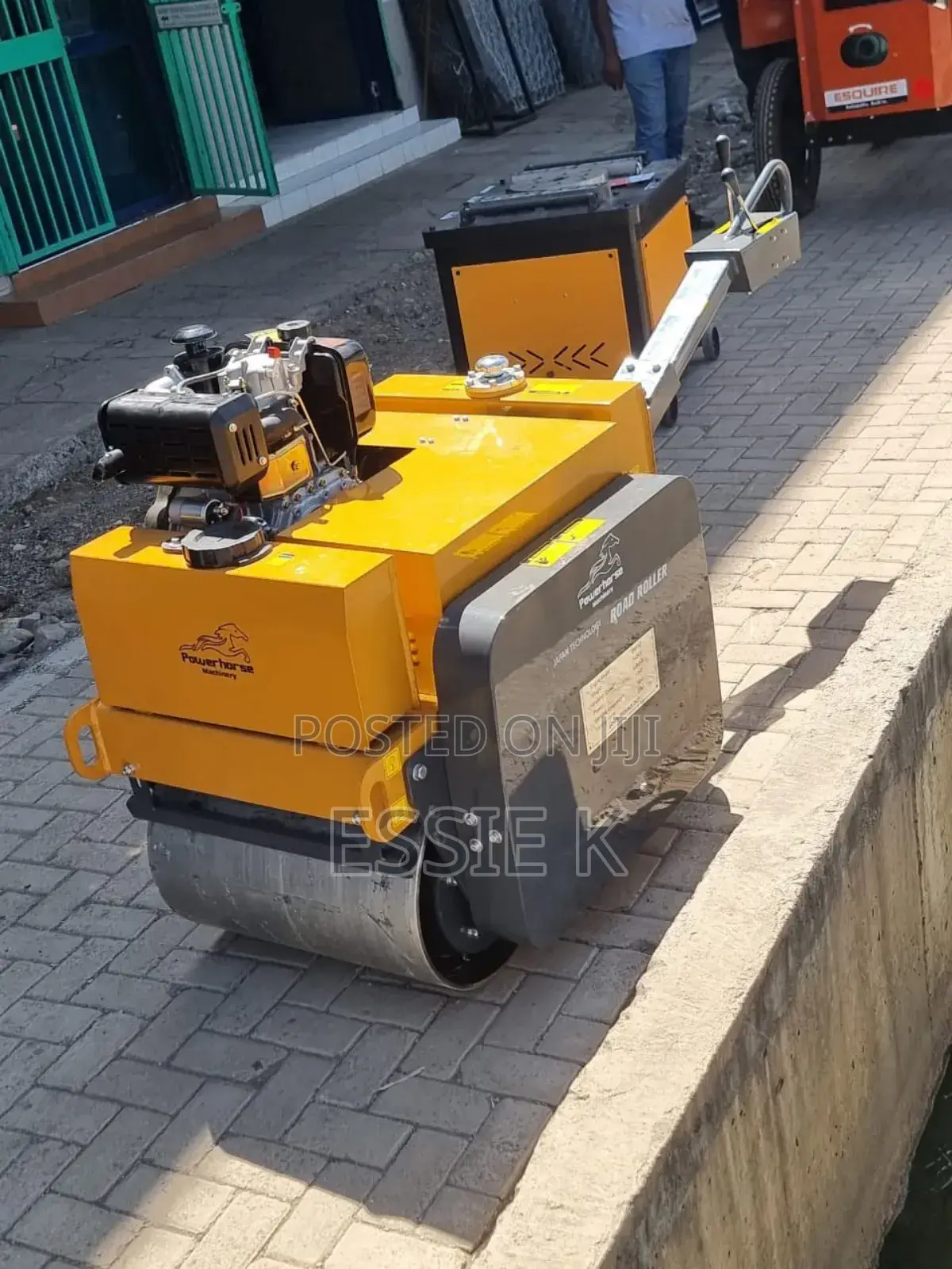 Double Drum Pedestrian Roller Diesel