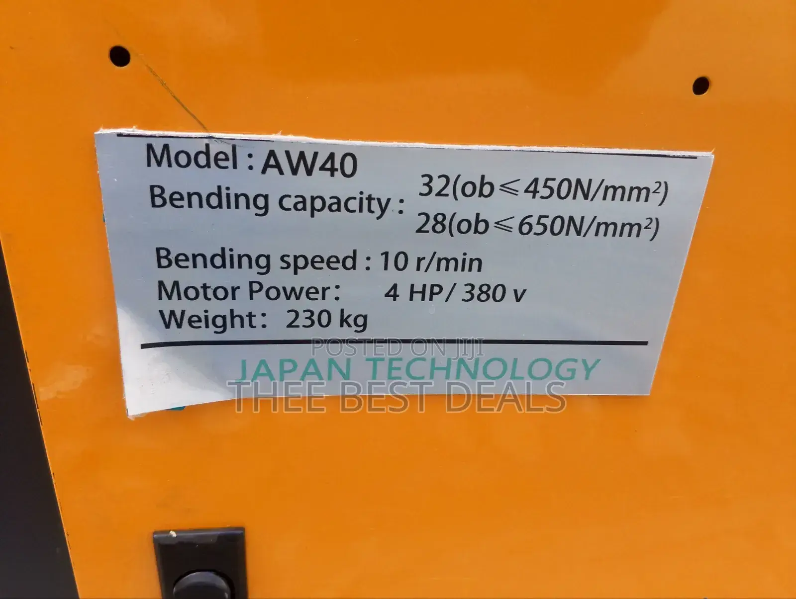 Bar Bending Machine(Japan Technology) Aw40