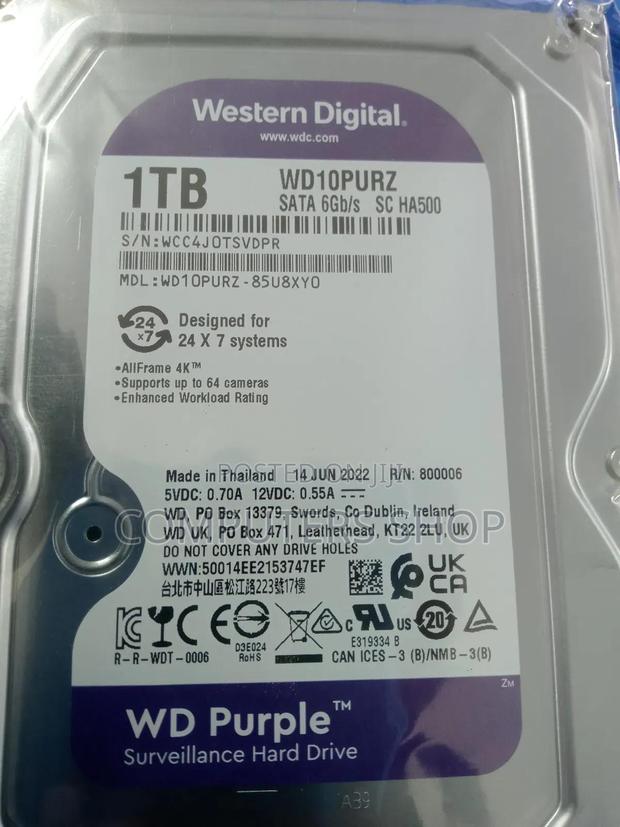 1 Tb (Terabyte)Surveillance Hard Disk - thumbnail 4