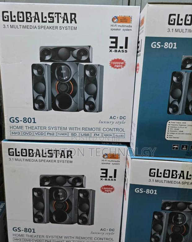 3.1ch Globalstar Home Theater System With Remote Control Woofer Syster