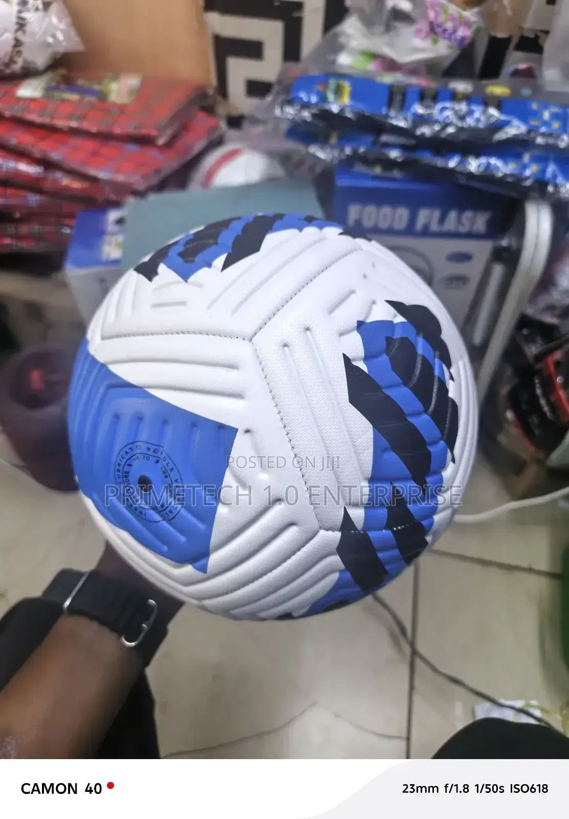 Blue -White Soft Soccer Balls