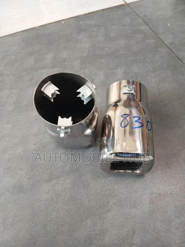 Prado Silver Muffler Tip – Premium Stainless Steel Exhaust Tail- 1pcs