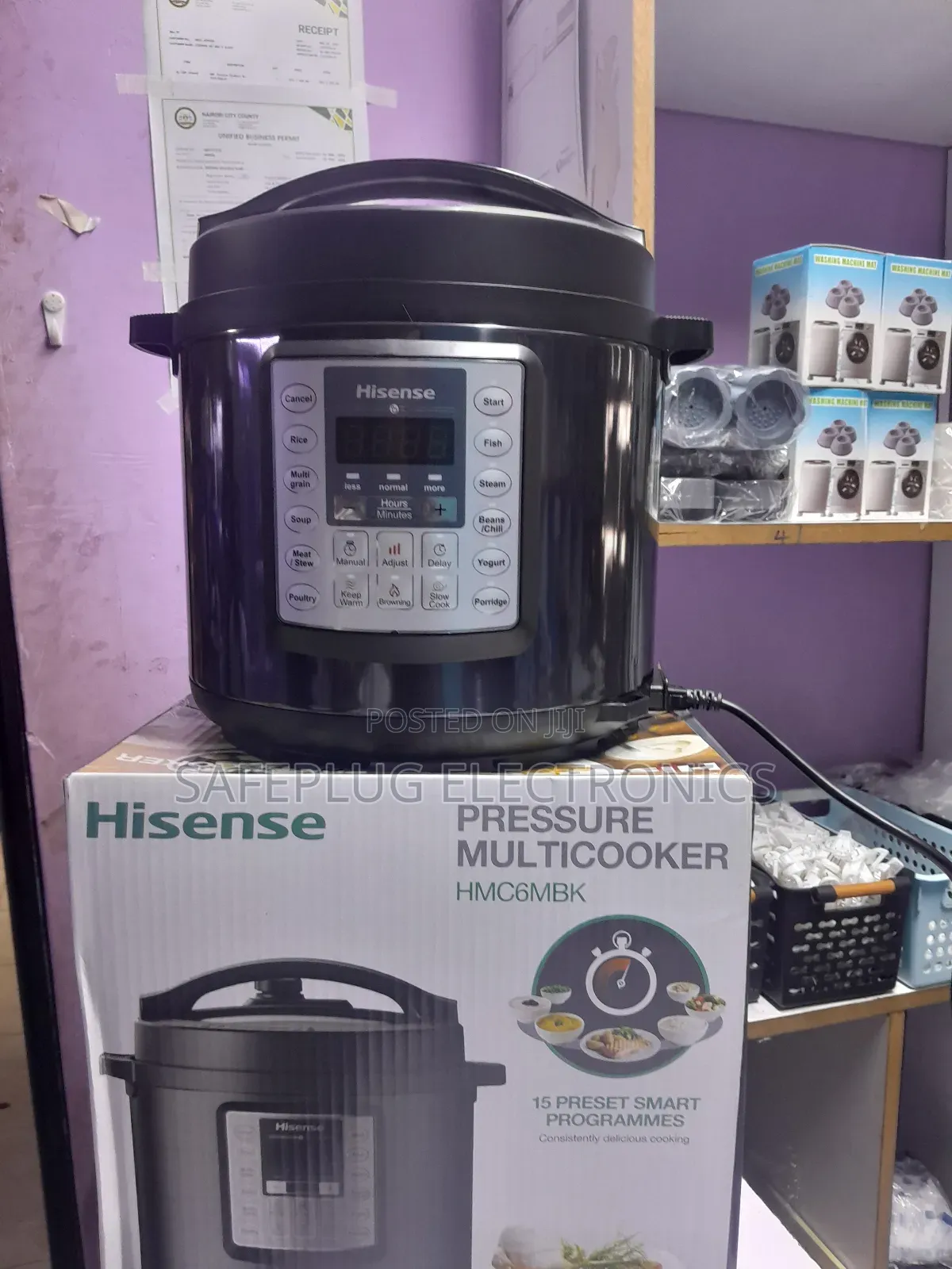 Hisense Multi-Cooker Pressure/ Rice Cooker - 1000watts