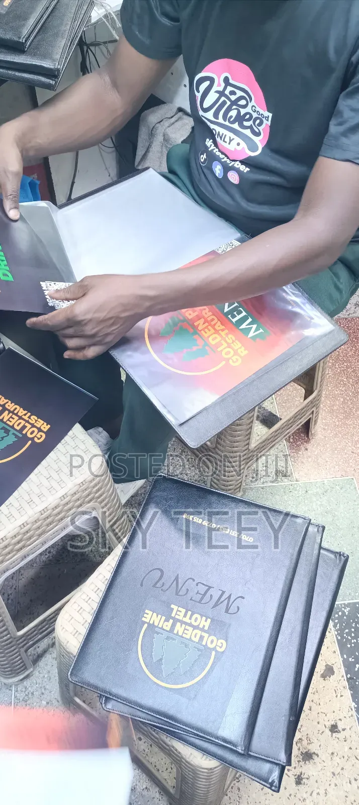 Professional Menus Print