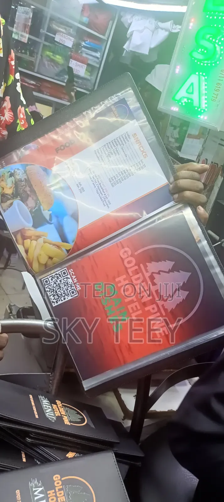 Professional Menus Print