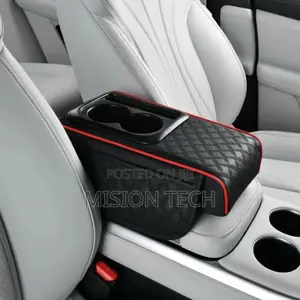 Auto Center Console Armrest Cushion With 2 Cups Holder,Phone Holder 