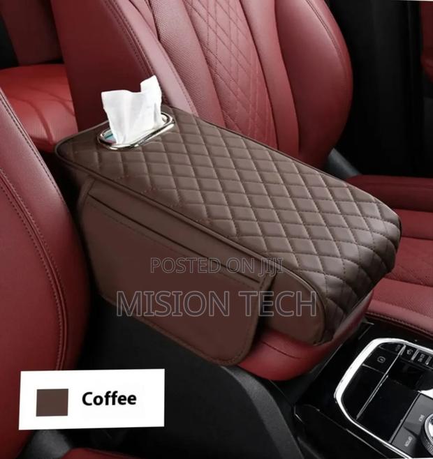 *2 in 1 Car Armrest With Tissue Storage*  *Universal Pad* - thumbnail 2