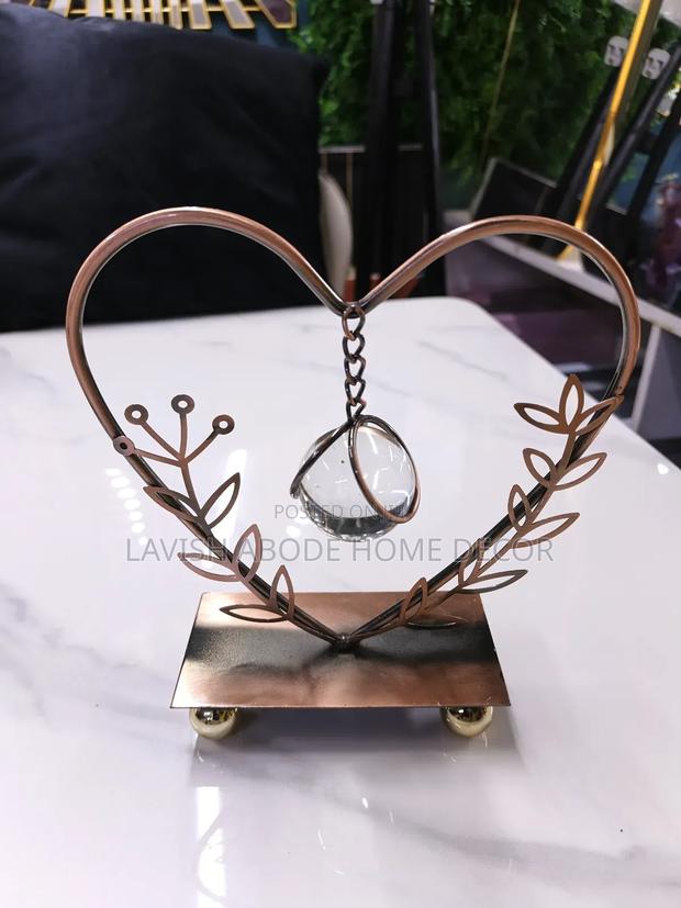 Copper Color Hanging Chain Crystal Sphere - main view