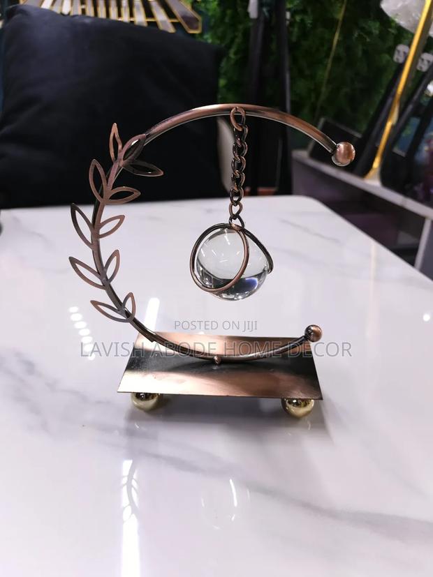 Copper Color Hanging Chain Crystal Sphere - thumbnail 4