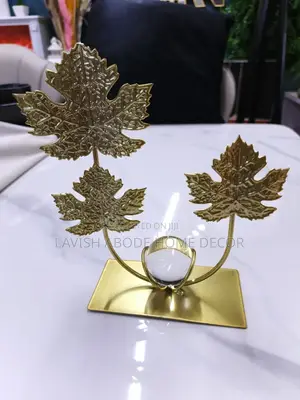 Elegant Gold Leaf Ornaments