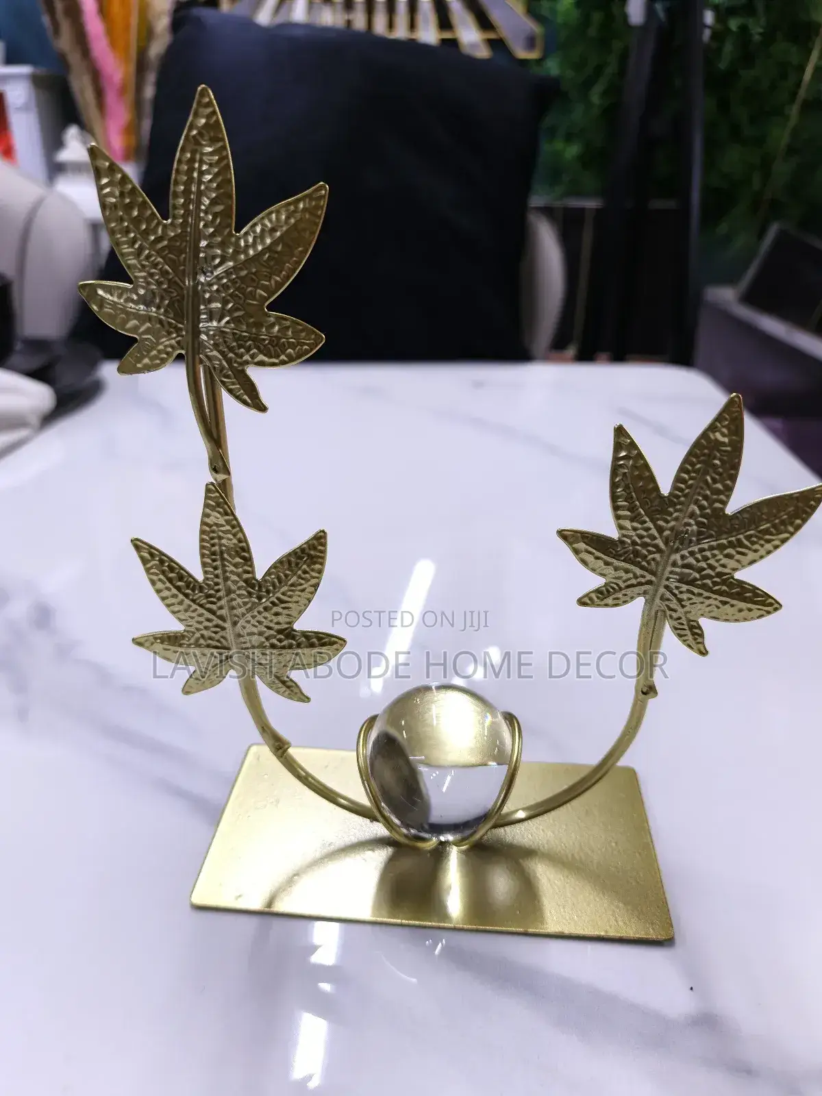 Elegant Gold Leaf Ornaments
