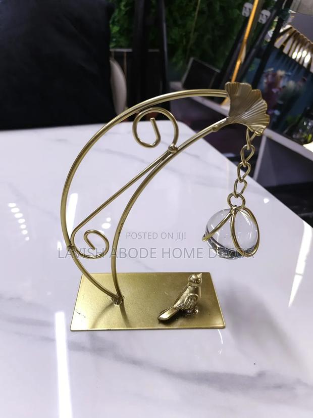 Wrought Iron Crystal Ball Decor - thumbnail 2