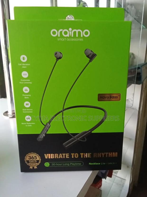 Oraimo Necklace Lite With Vibration for Calls and 30 Hour Playtime
