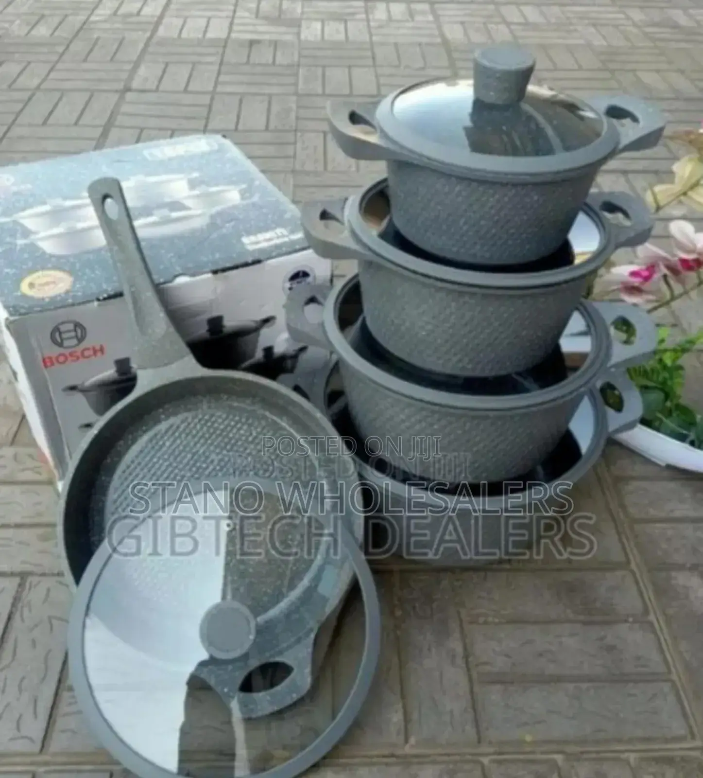 Colour Grey - Bosch 11pcs Cookwares