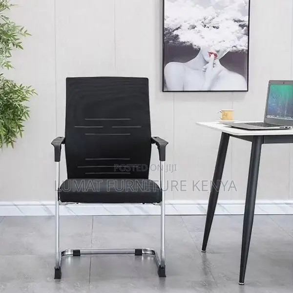 Mesh Visitors Chair With Sled Base
