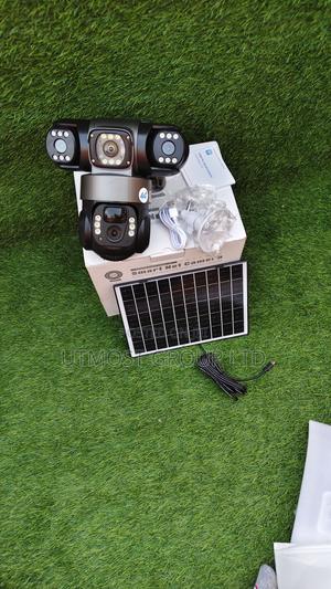 V380 4g Triple Lens PTZ Solar Camera – Waterproof Wireless - thumbnail 2