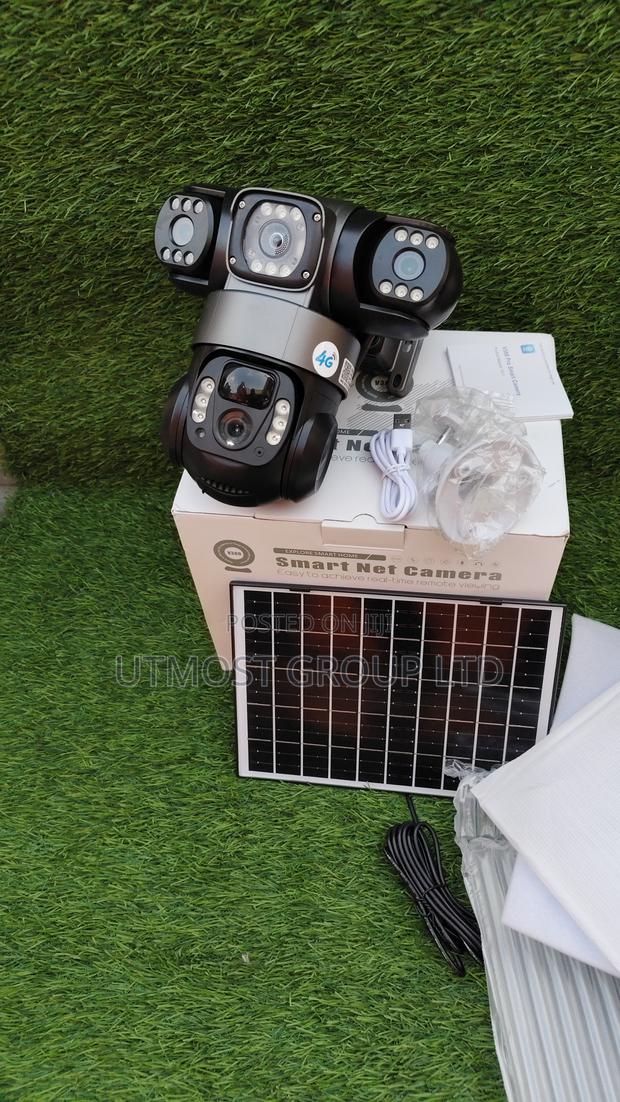 V380 Triple Lens Solar 4g Camera – Ideal for Farms Compounds