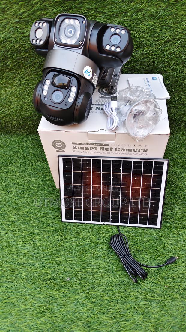 V380 4g Solar Triple Eye Camera – 1080p Hd + Pir Motion Sensor - main view