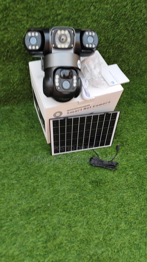 V380 4g 3-Eye Camera – Monitor Front, Side Down View Together - main view