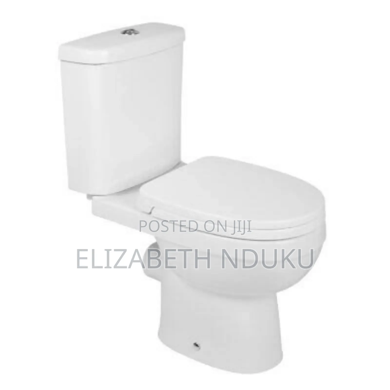 Ergonomic White Close Couple Toilet
