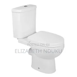 Ergonomic White Close Couple Toilet