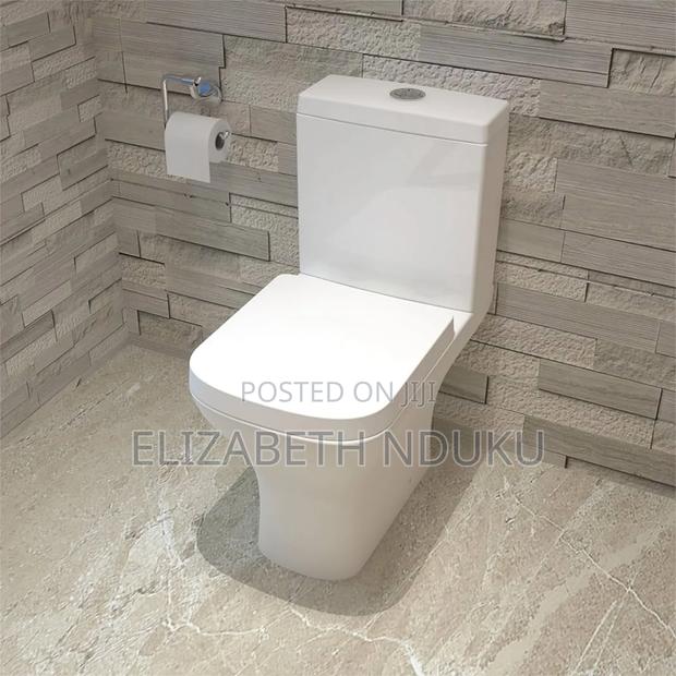 High Density White Close Couple Toilet Seat