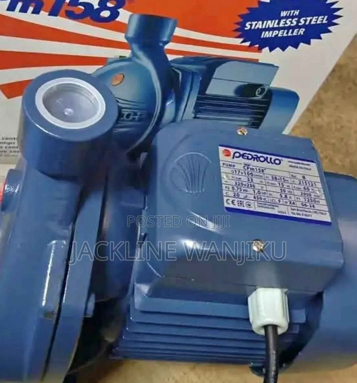 1hp Pedrollo Surface Water Pump