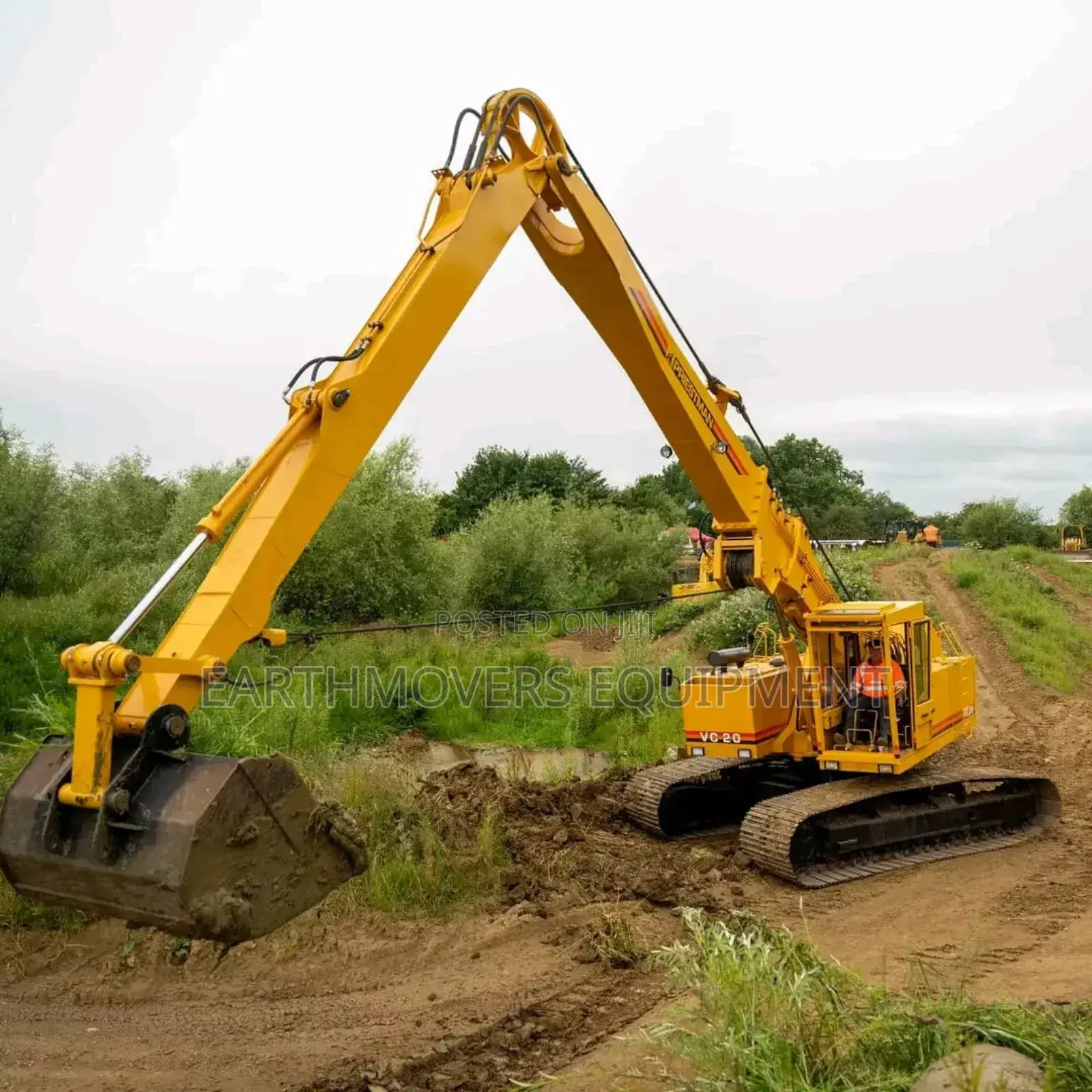 Long Reach Boom Excavator for Hire
