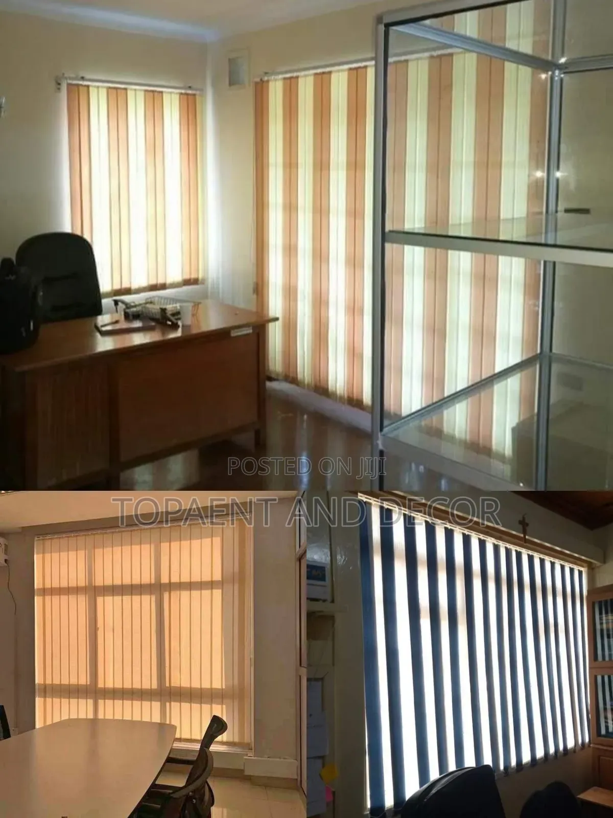 Office Decor Vertical Window Blinds With Sleek and Functional