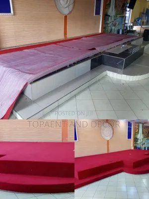 Installation Progress on Church Wall to Wall Carpet