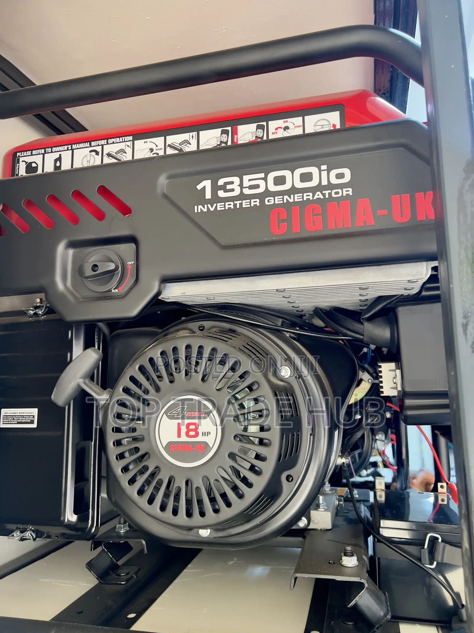 Cigma Uk 13500io Silent Petrol Inverter Generator 11kva 18hp